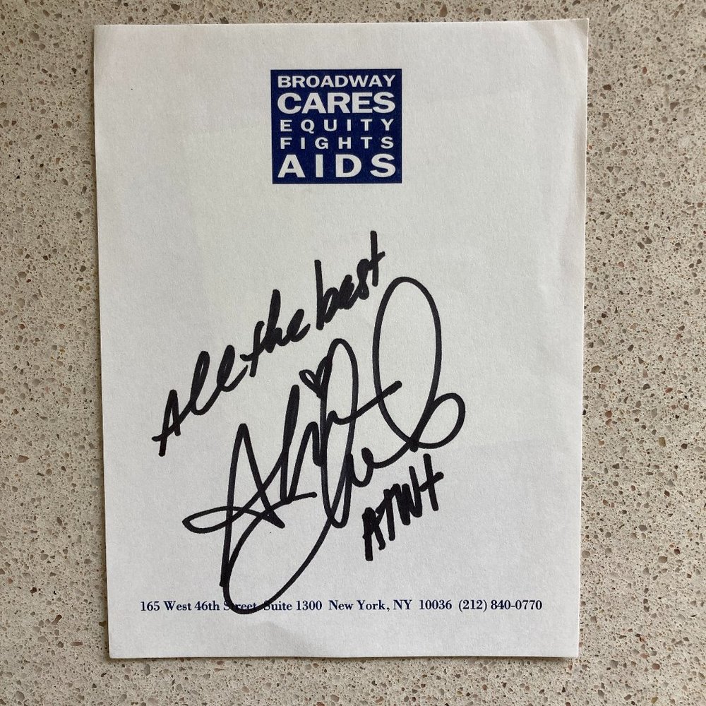 Alexandra Chando Signed BCEFA Paper 4 1/2 X 5 1/2” Maddie On As the World Turns